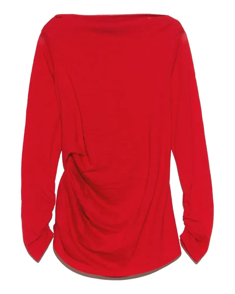 BIMBA Y LOLA T-Shirt mit Knoten - Rot Rot
