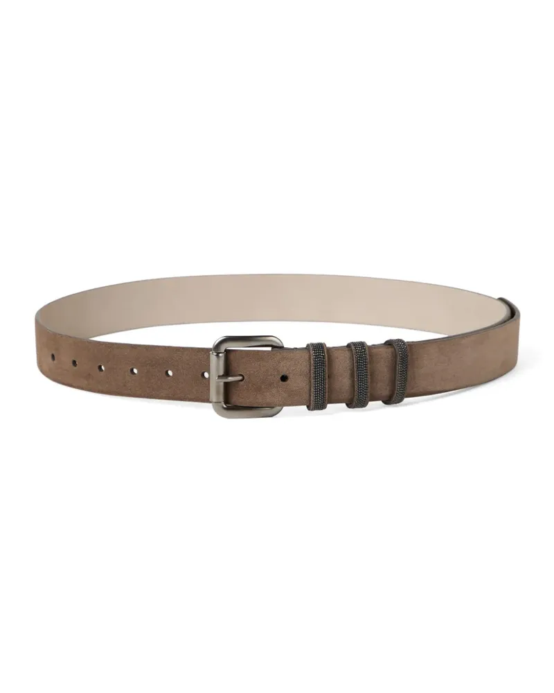 Brunello Cucinelli Gürtel aus Wildleder - Braun Braun