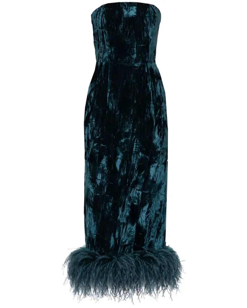 16ARLINGTON Mittellanges Kreppkleid - Grün Grün