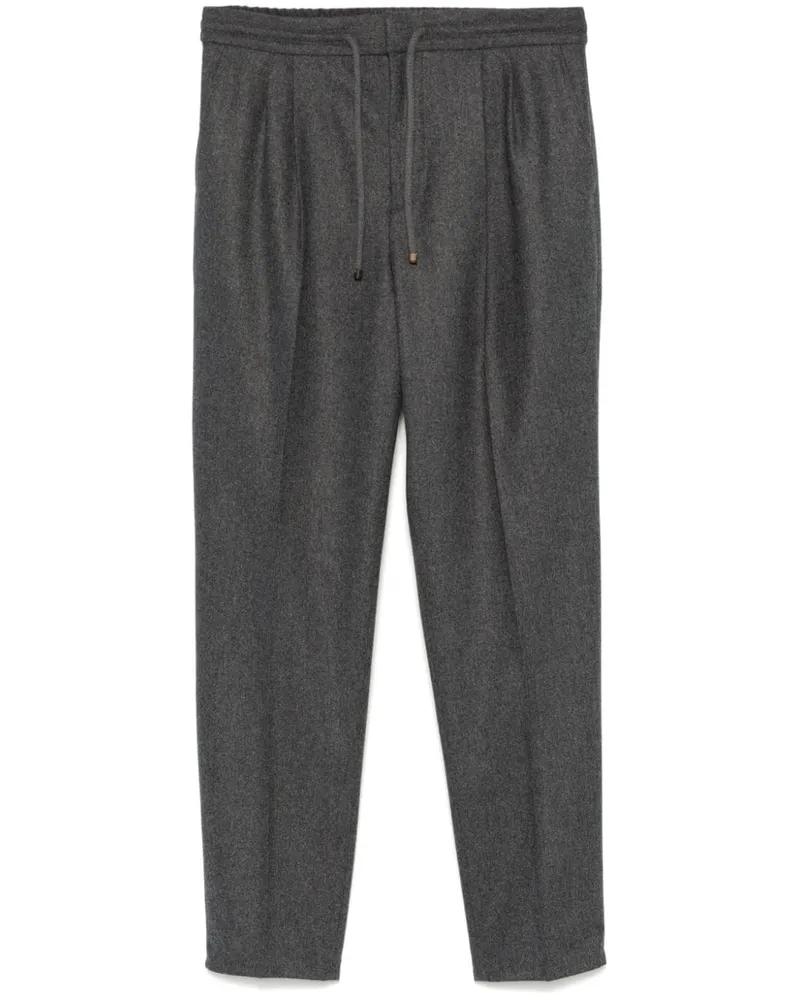 Brunello Cucinelli pleated trousers Grau