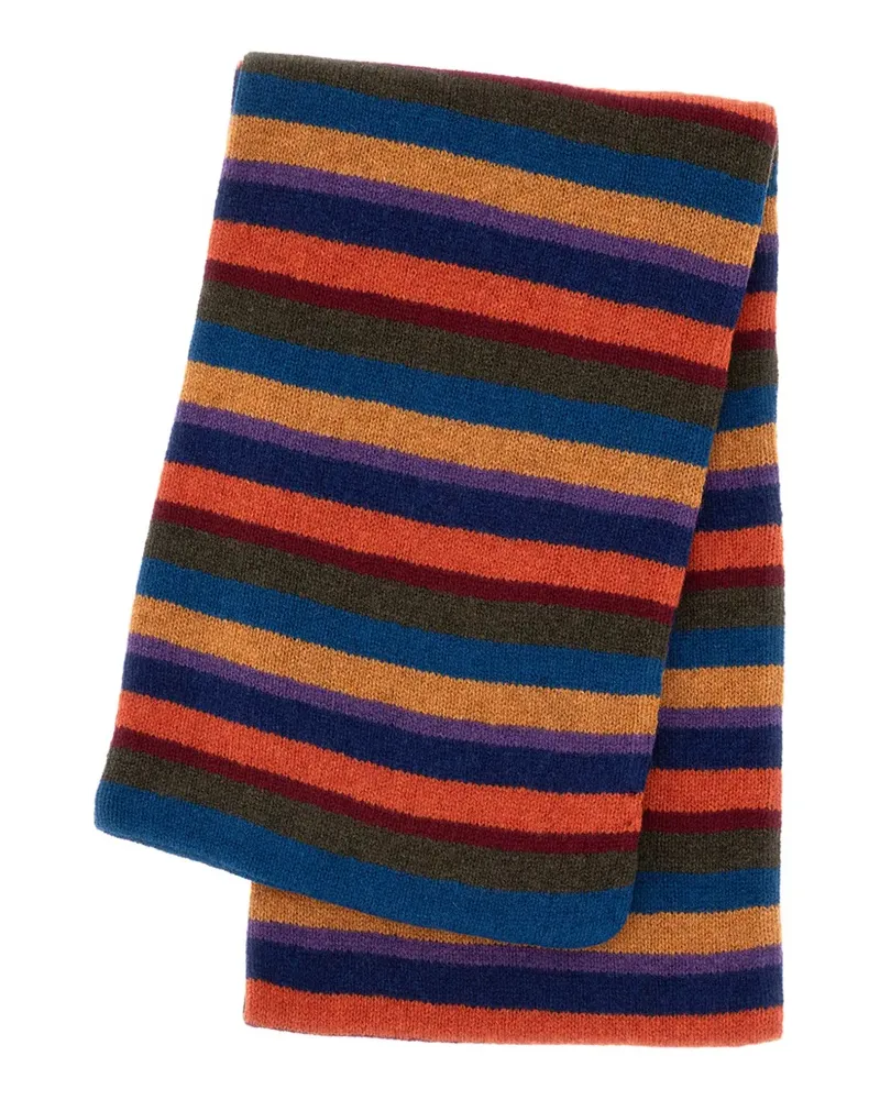 Paul Smith striped wool scarf - Blau Blau