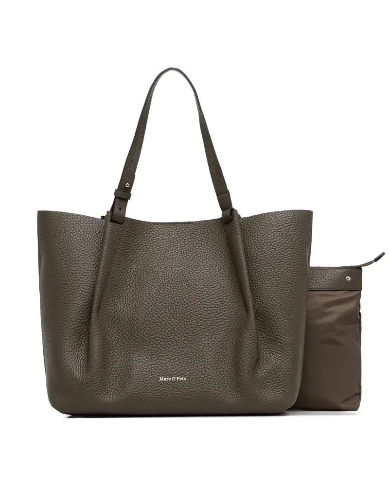 Marc O'Polo medium leather tote bag - Grün Grün