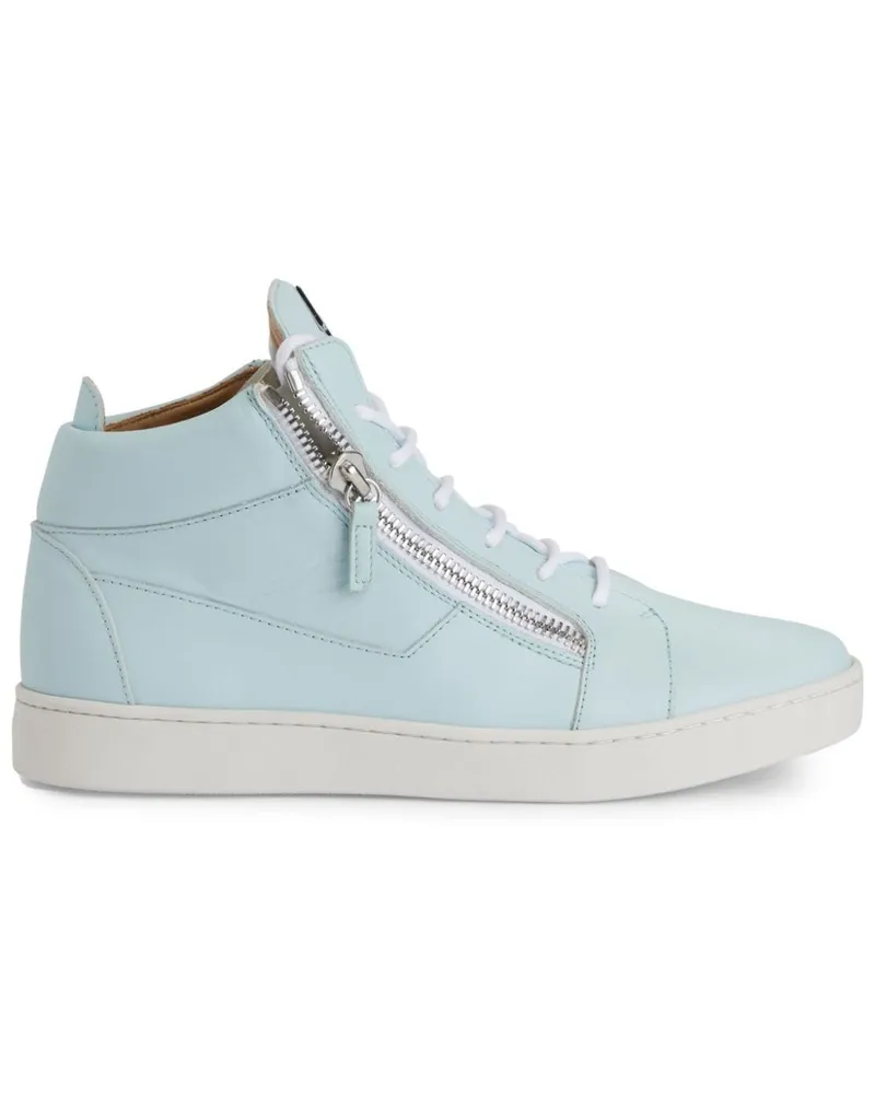 Giuseppe Zanotti Frankie Sneakers mit Logo-Schild Blau