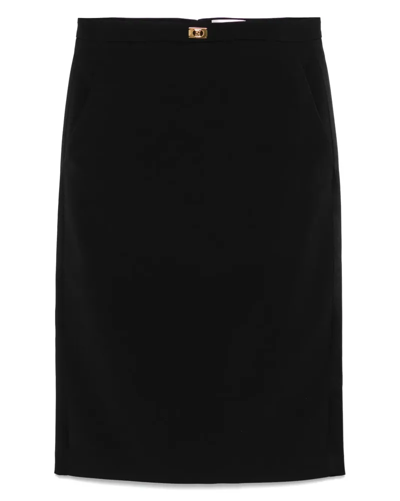Elisabetta Franchi Minirock aus Krepp - Schwarz Schwarz
