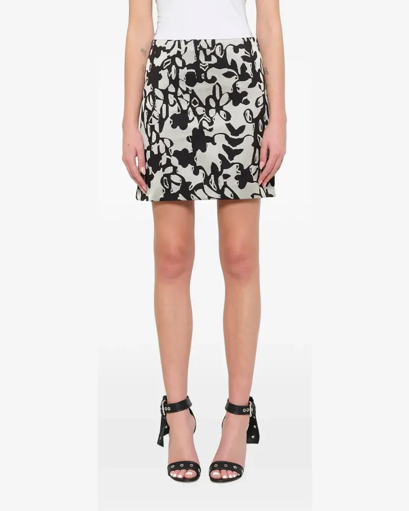 Lanvin Minirock mit abstraktem Print - Nude Nude