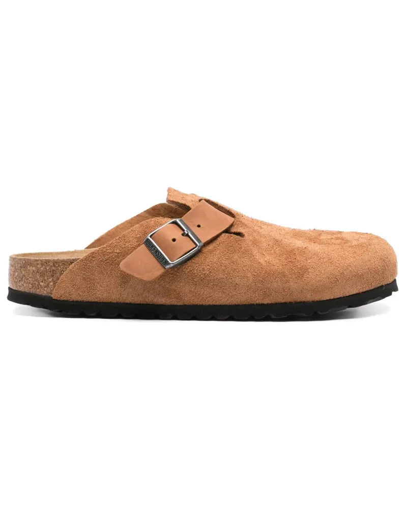 Birkenstock Boston Clogs mit Flechtdetail - Braun Braun