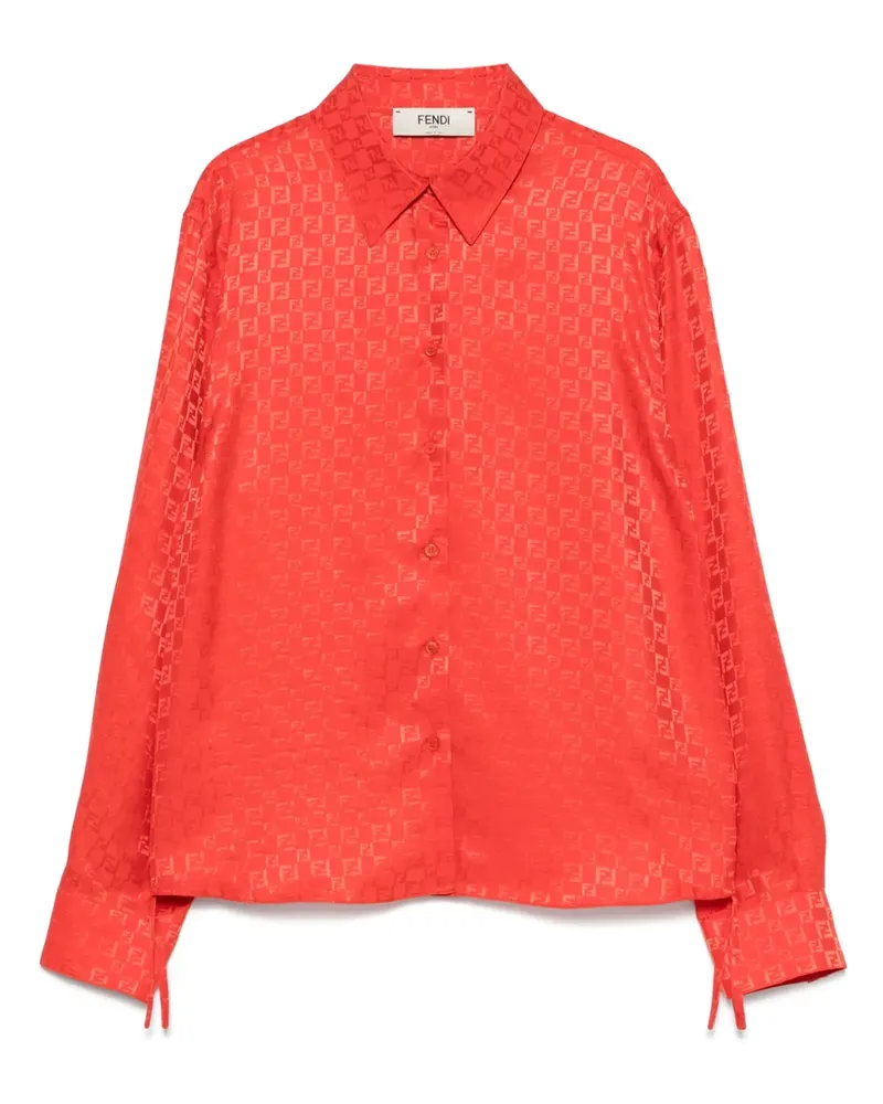 Fendi Hemd aus FF-Jacquard - Rot Rot