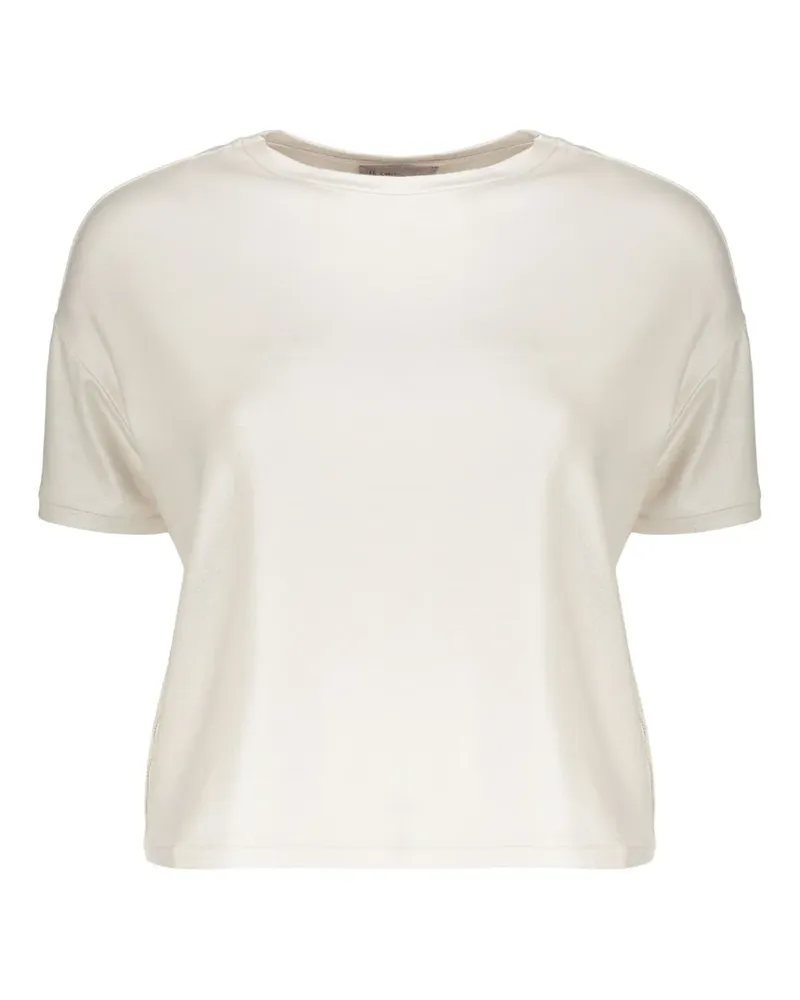 Herno short-sleeve round-neck T-shirt - Nude Nude