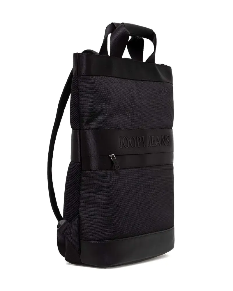 JOOP! Modica Falk Rucksack mit Logo-Schild - Schwarz Schwarz
