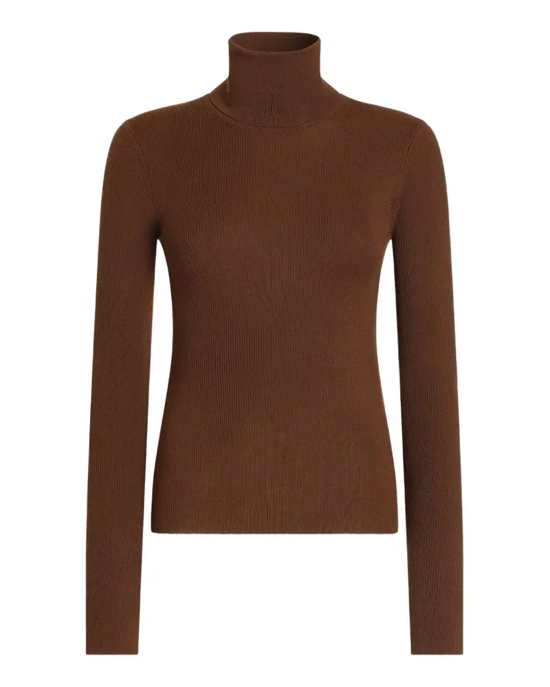 Dolce & Gabbana Gerippter Rollkragenpullover - Braun Braun