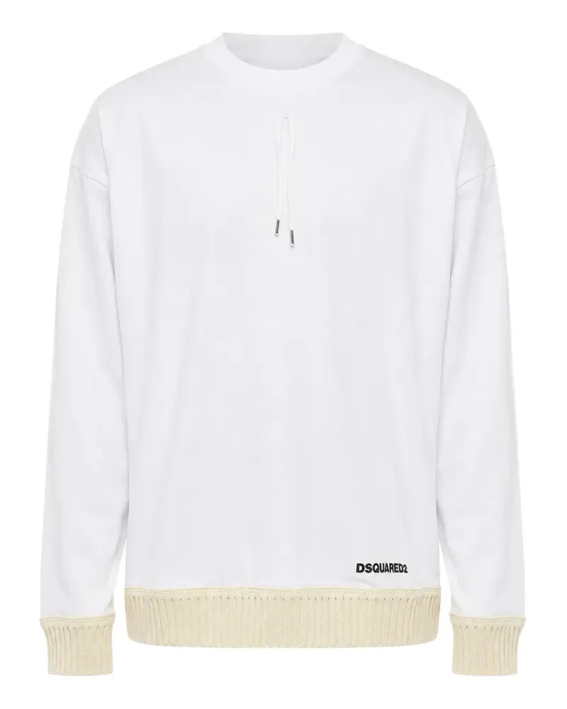 Dsquared2 Hemd mit gerippten Details - Weiß Weiß