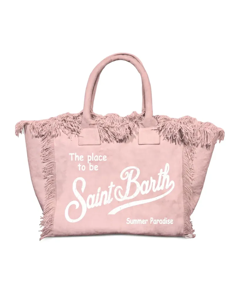 MC2 Saint Barth Vnity Tote Bag mit Fransenbesatz - Rosa Rosa
