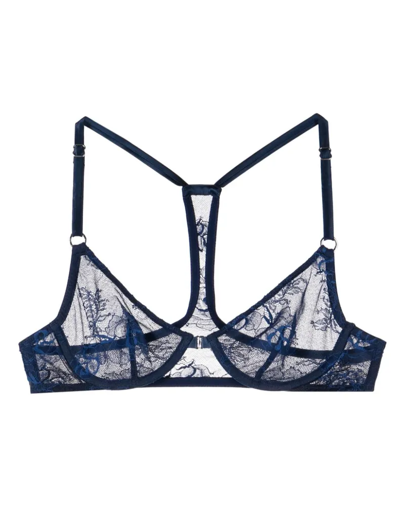 Fleur Du Mal Boquet BH mit Racerback - Blau Blau