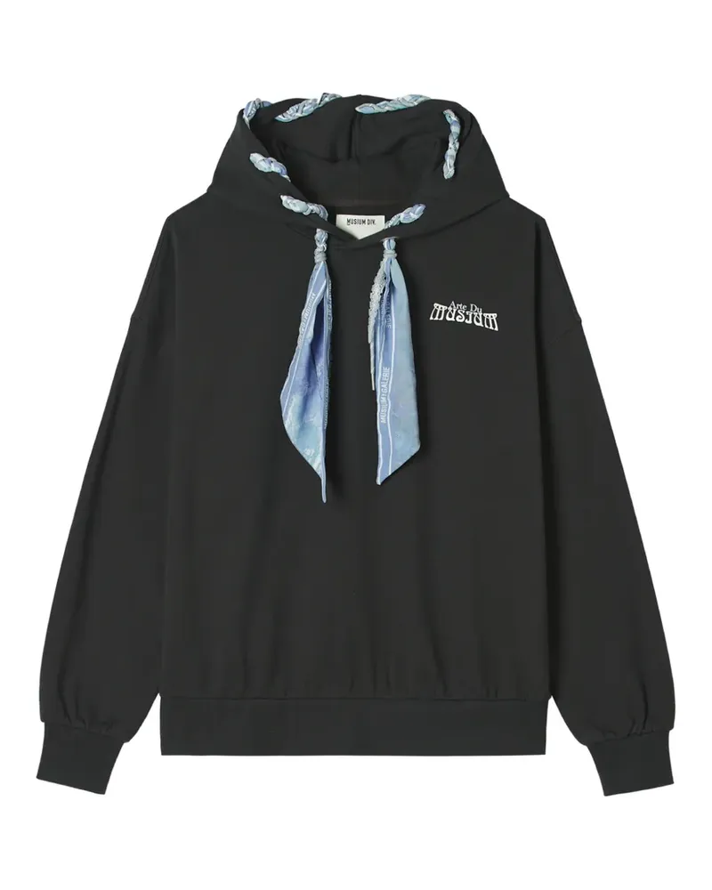 Musium Div. Hoodie mit Schaldetail - Grau Grau