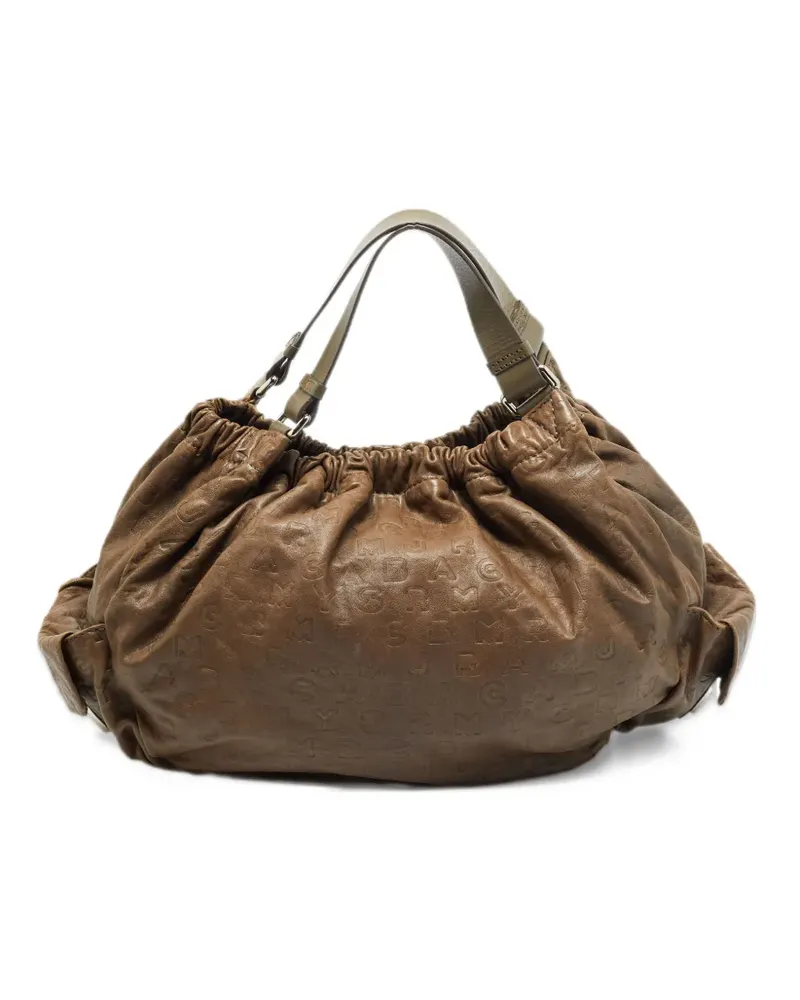 Marc Jacobs Dreamy Logo leather tote bag - Braun Braun