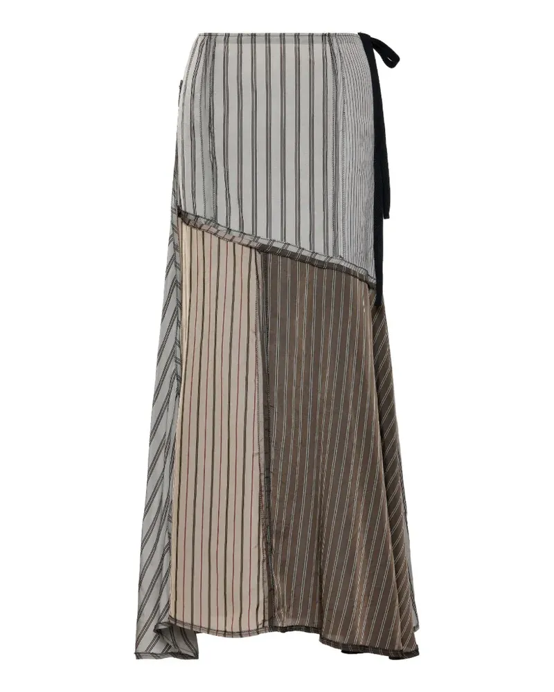 Maison Margiela patchwork maxi skirt - Grau Grau