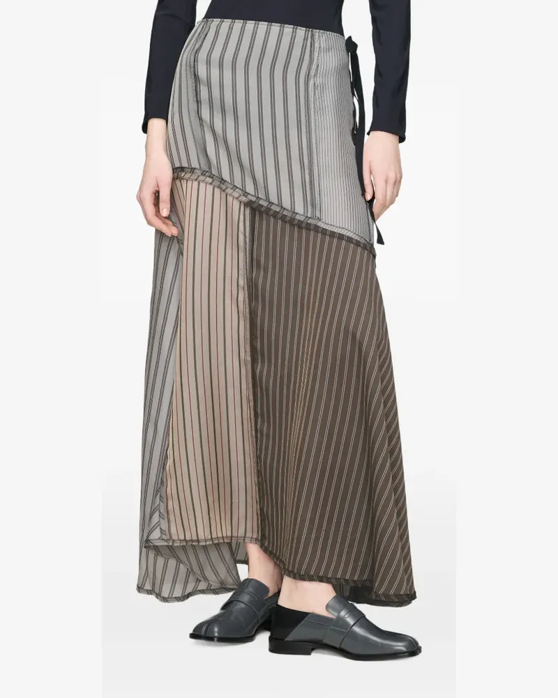 Maison Margiela Rock mit Patchwork-Design - Grau Grau