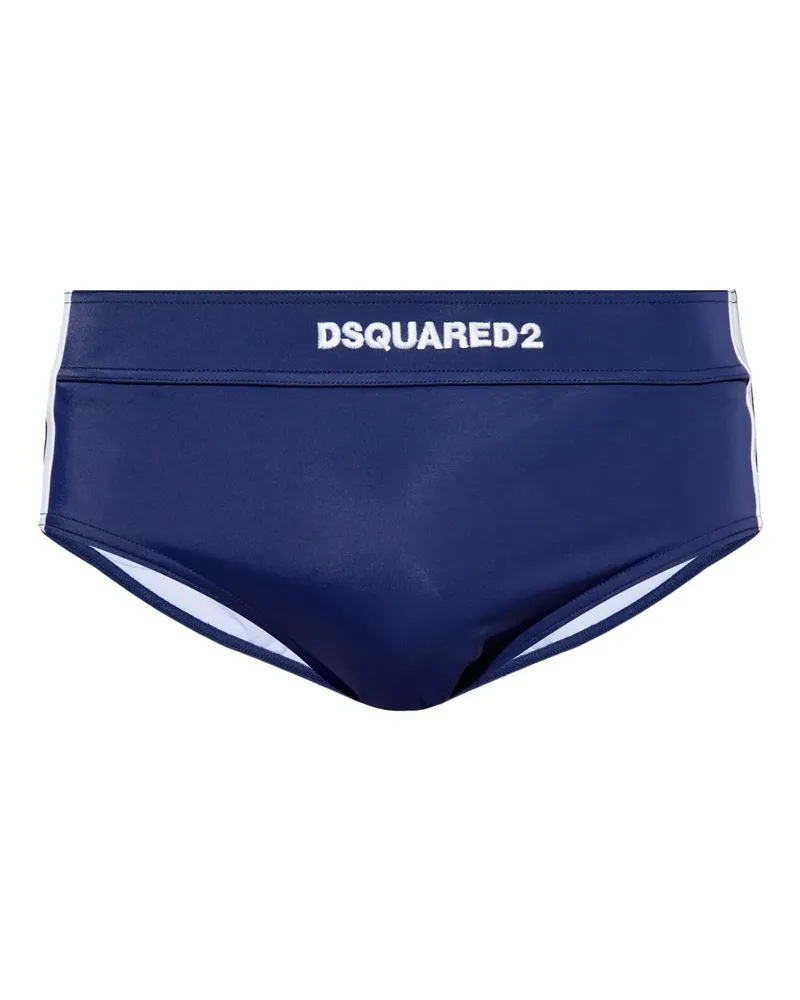 Dsquared2 Badeshorts mit Logo-Stickerei - Blau Blau