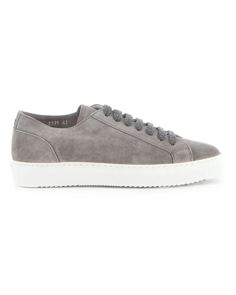 Doucal´s suede lace-up fastening sneakers - Grau Grau