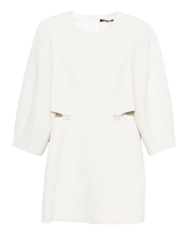 Maje Kleid mit Cut-Out-Schleife - Weiß Weiß