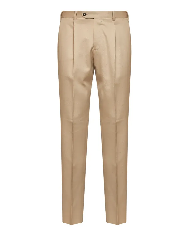 PT TORINO Klassische Bundfaltenhose - Nude Nude