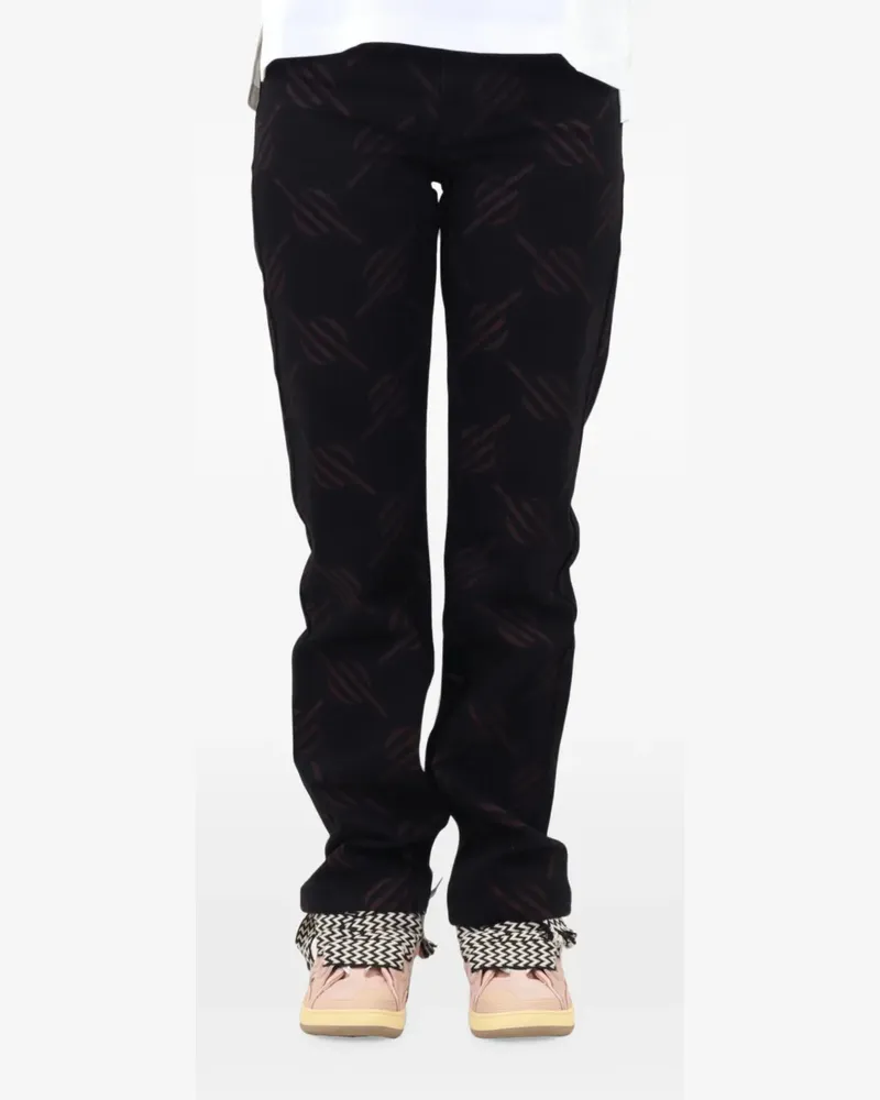 Daily Paper Phillimon logo-print trousers - Schwarz Schwarz