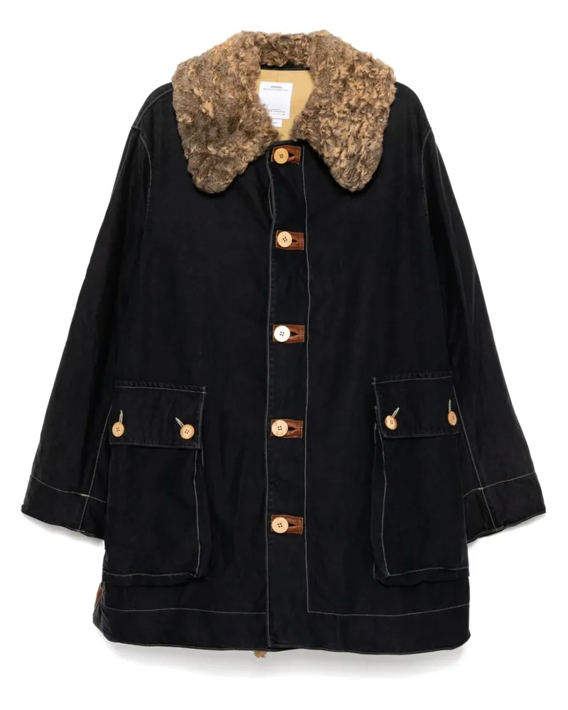 Visvim Winfield Mantel - Schwarz Schwarz