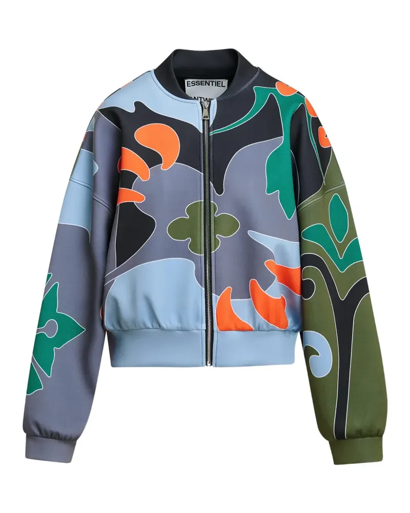 Essentiel Kiva Jacke mit Print - Blau Blau