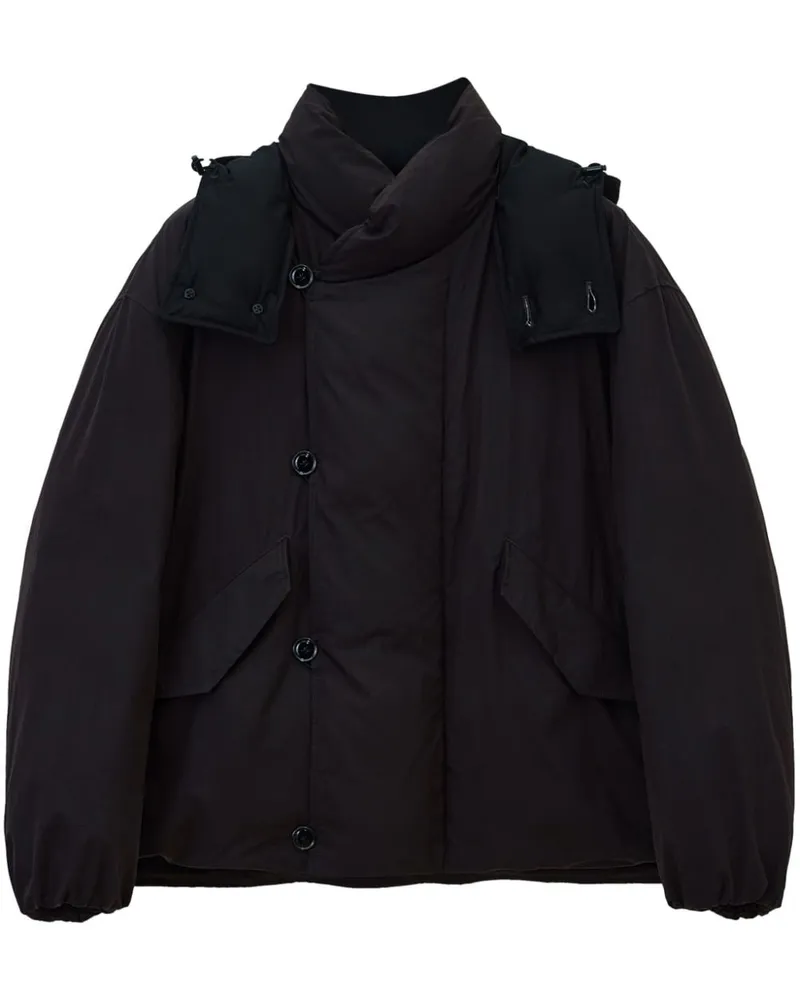 Christophe Lemaire Gefütterte Kapuzenjacke - Braun Braun