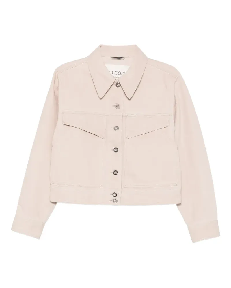 Closed button-fastening pocket jacket - Nude Nude