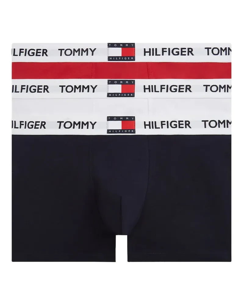 Tommy Hilfiger Boxershorts mit Logo-Bund (3er-Set) - Blau Blau