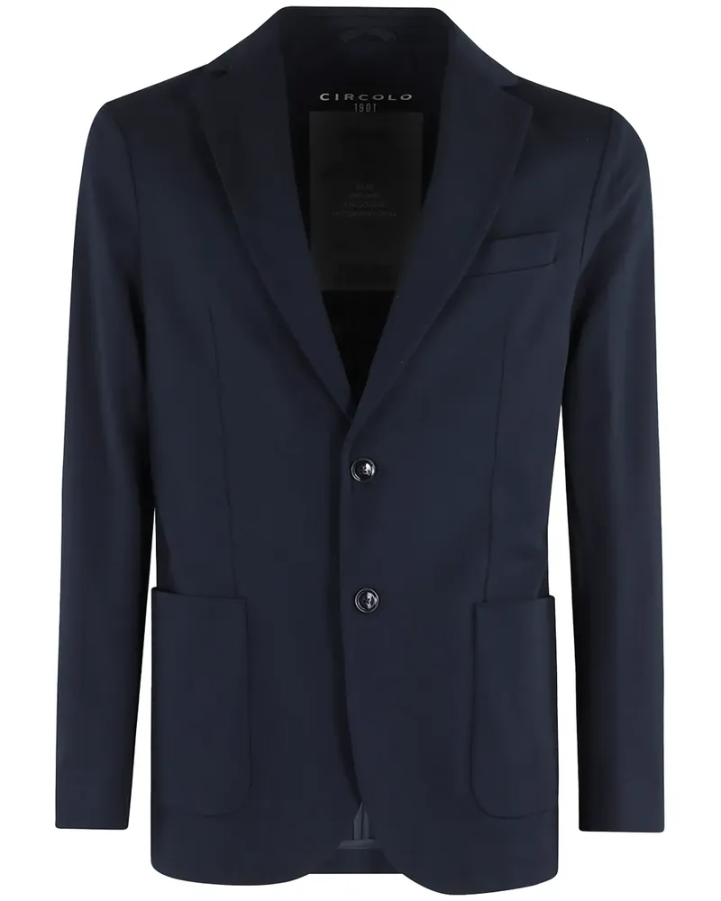 CIRCOLO 1901 Sakko mit aufgesetzten Taschen - Blau Blau