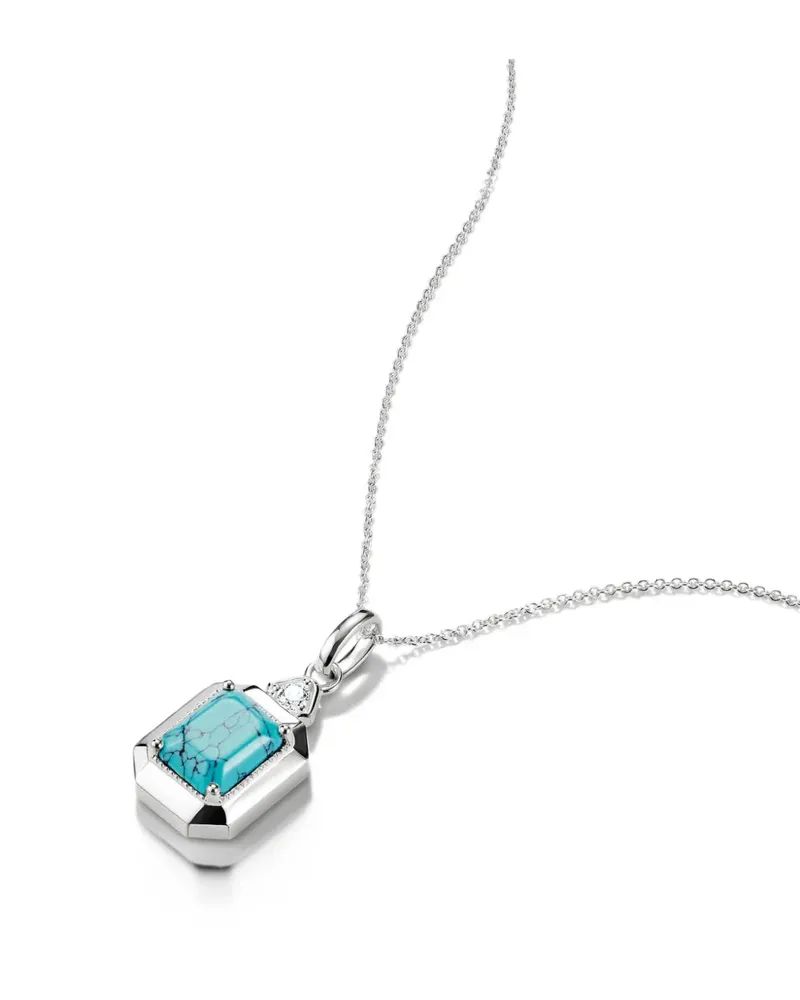 Thomas Sabo Elyndra Halskette mit achteckigem Anhänger - Silber Silber