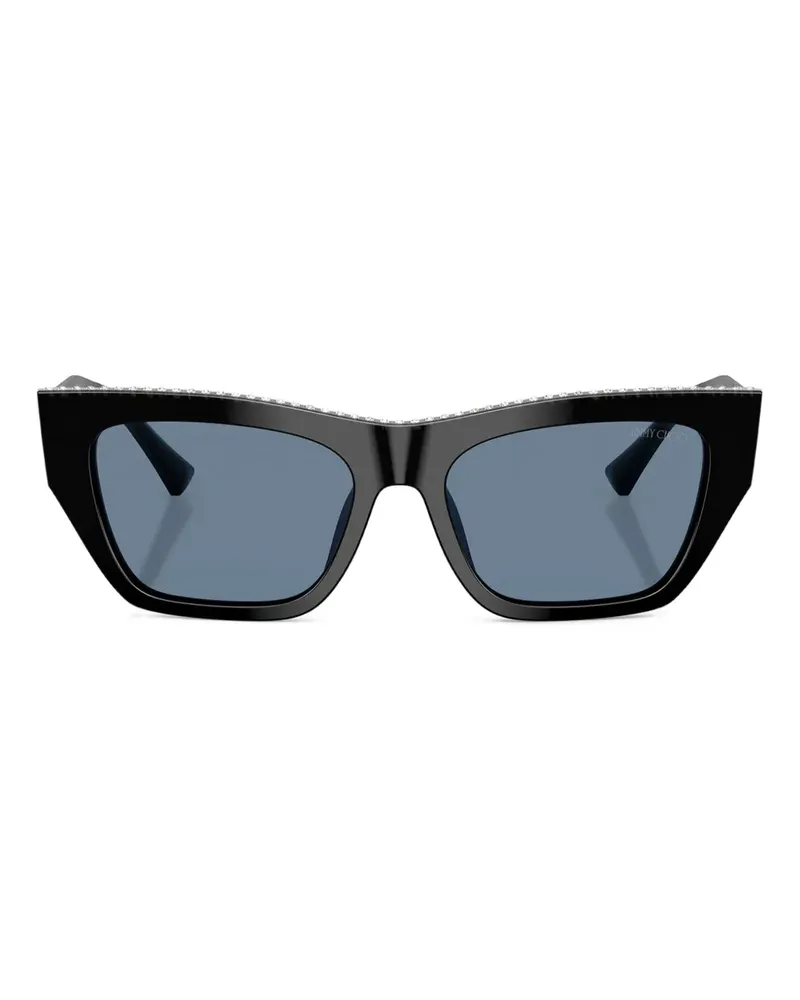 Jimmy Choo Sonnenbrille mit Kristallen - Schwarz Schwarz
