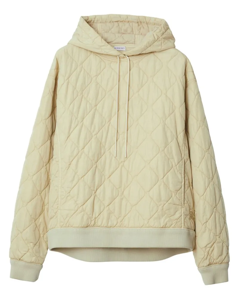 Burberry Gesteppter Hoodie Nude