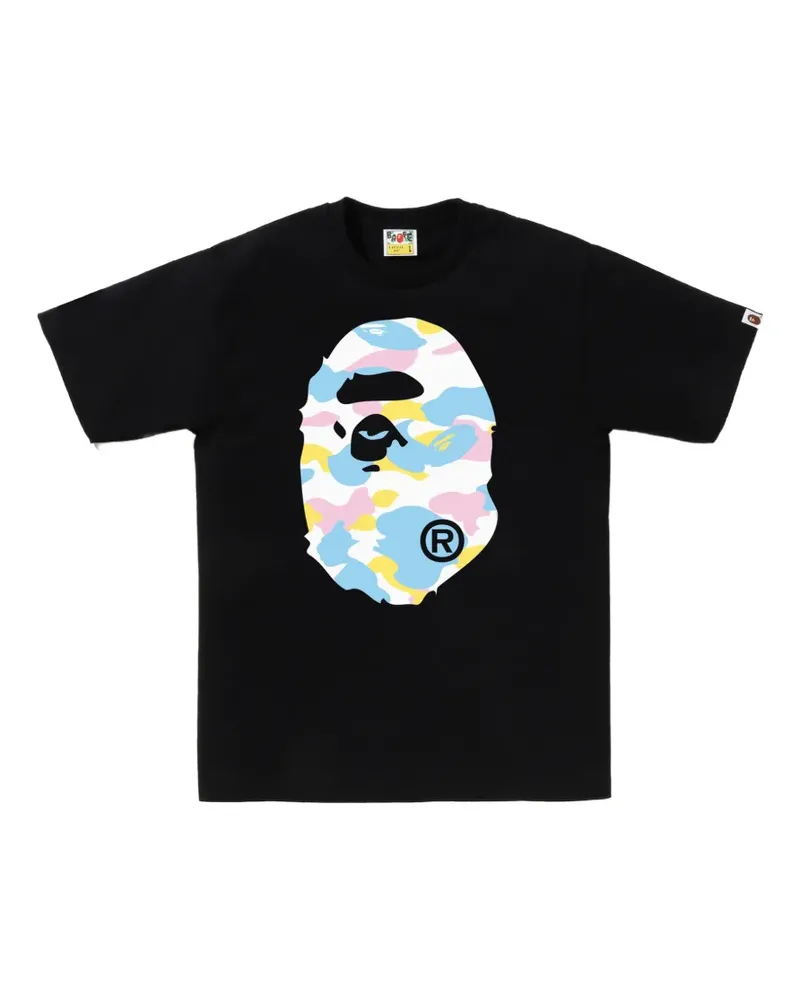 BAPE camouflage graphic T-shirt - Schwarz Schwarz