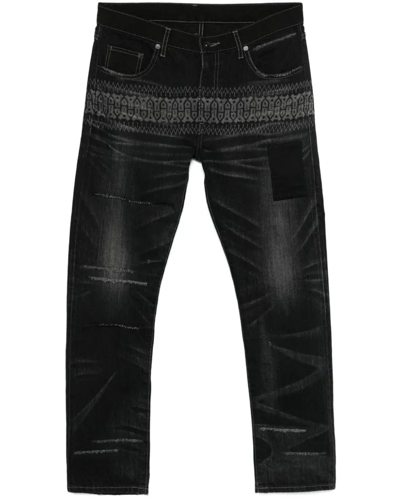 Neighborhood BI Savage Jeans - Schwarz Schwarz