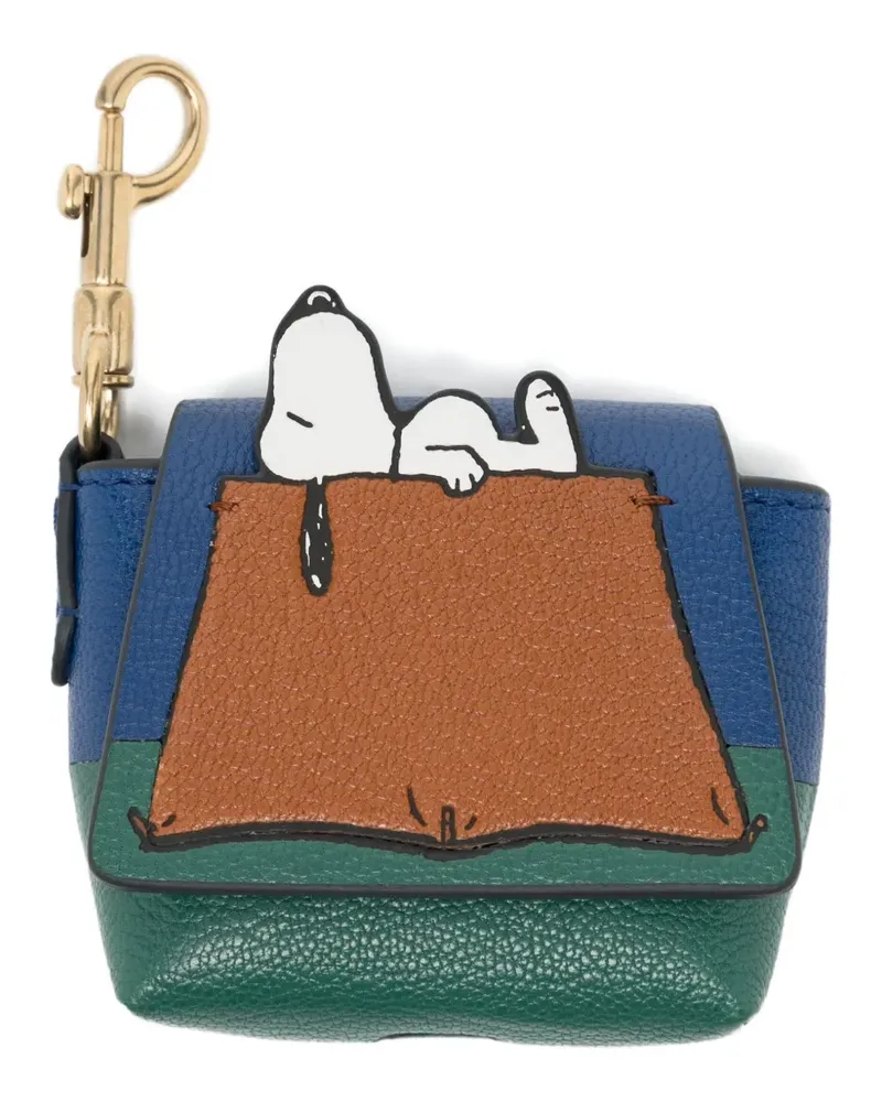 Anya Hindmarch x Peanuts Snoopy Ear-Pod-Clutch - Blau Blau