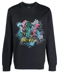 Paul Smith Sweatshirt mit Kaleidoskop-Print Blau