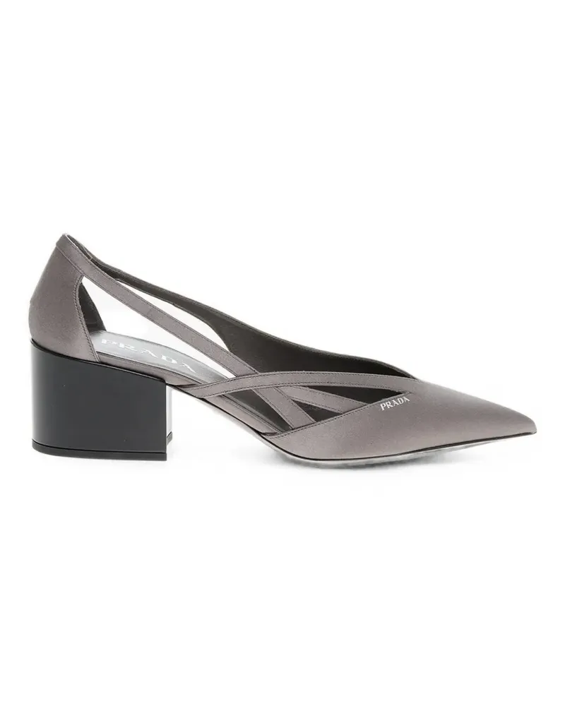 Prada cut-out pointed-toe pumps - Grau Grau