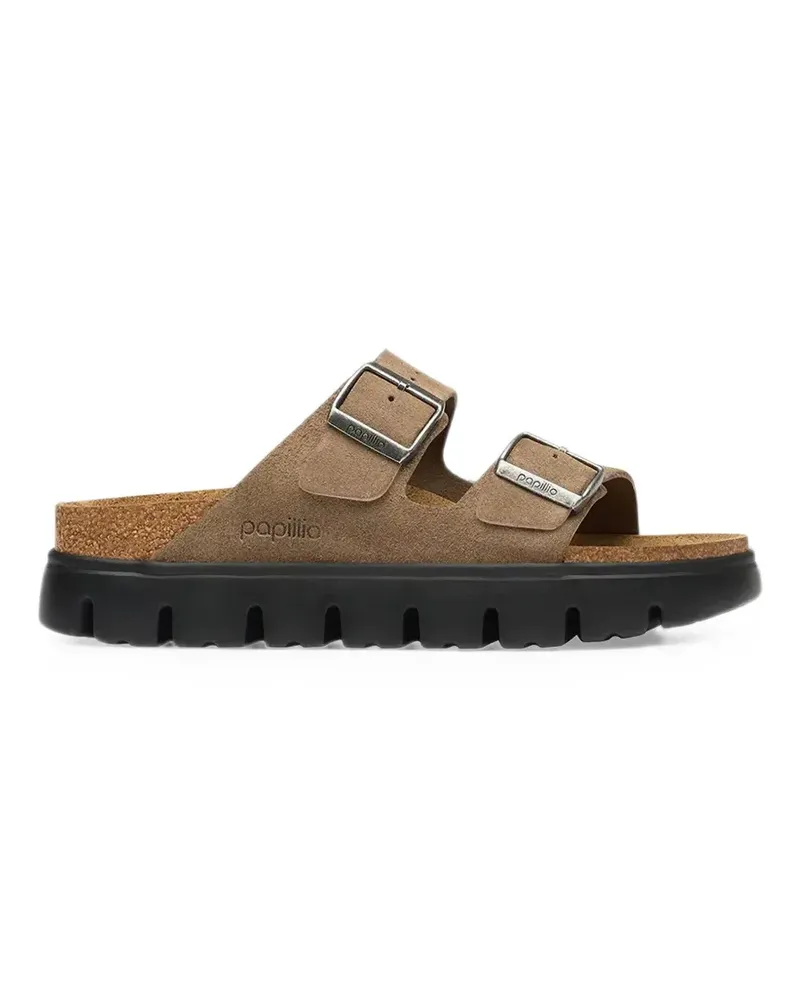 Birkenstock double-strap buckled sandals - Braun Braun