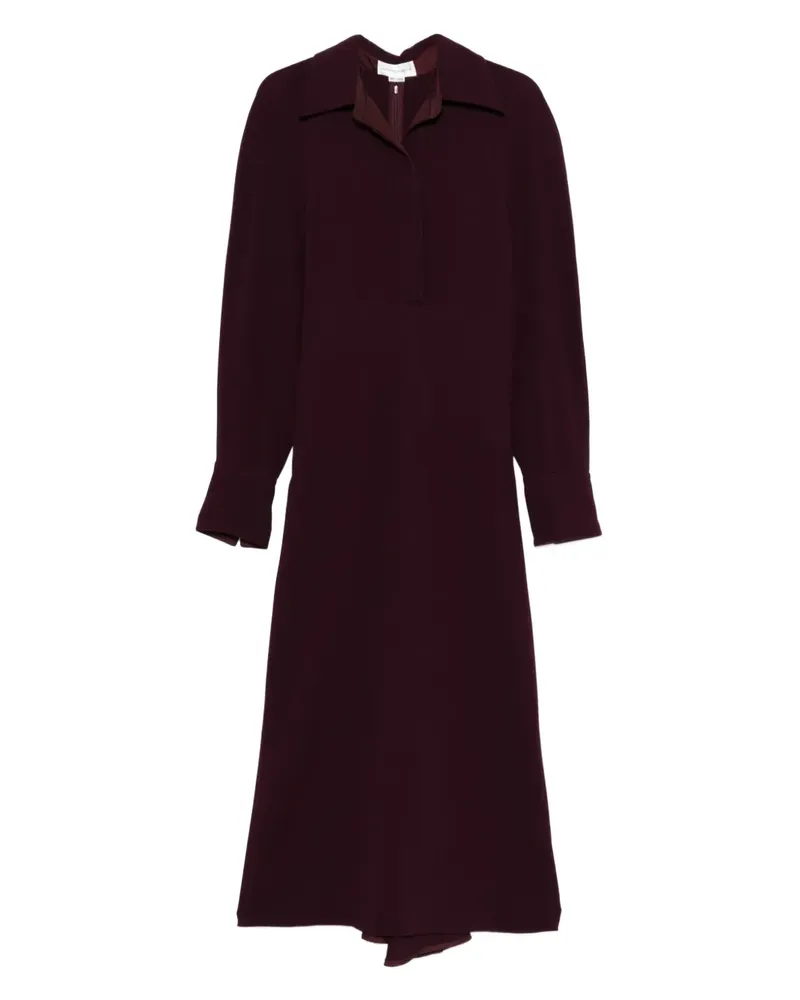 Victoria Beckham Midikleid mit Puffärmeln - Violett Violett