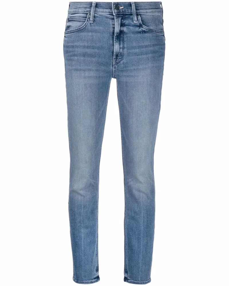 Mother Ausgeblichene Skinny-Jeans - Blau Blau