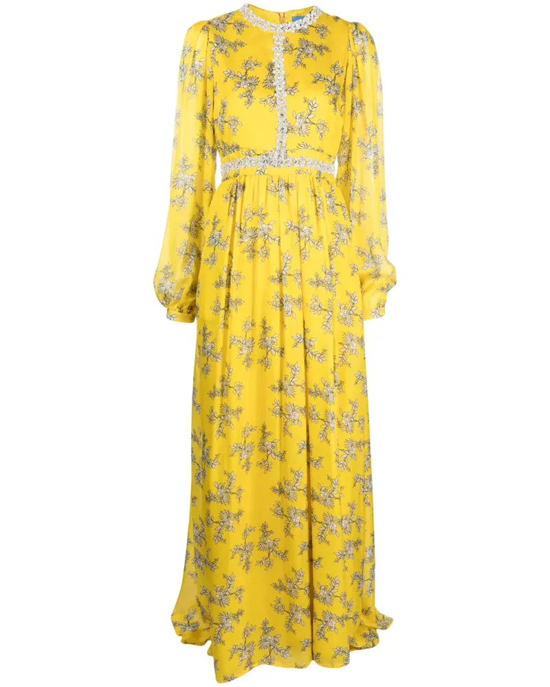 macgraw Midikleid mit Barock-Print - Gold Gold