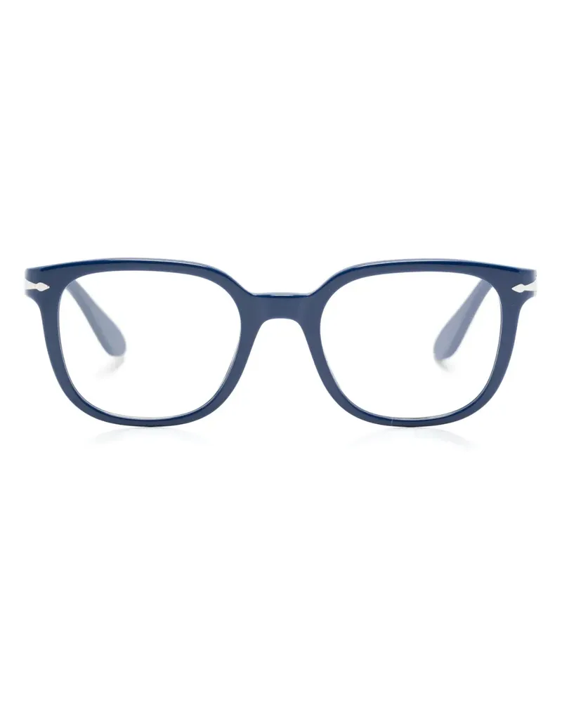 Persol Brille mit eckigem Gestell - Blau Blau