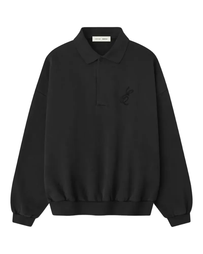 Fear of God long-sleeve polo shirt - Schwarz Schwarz