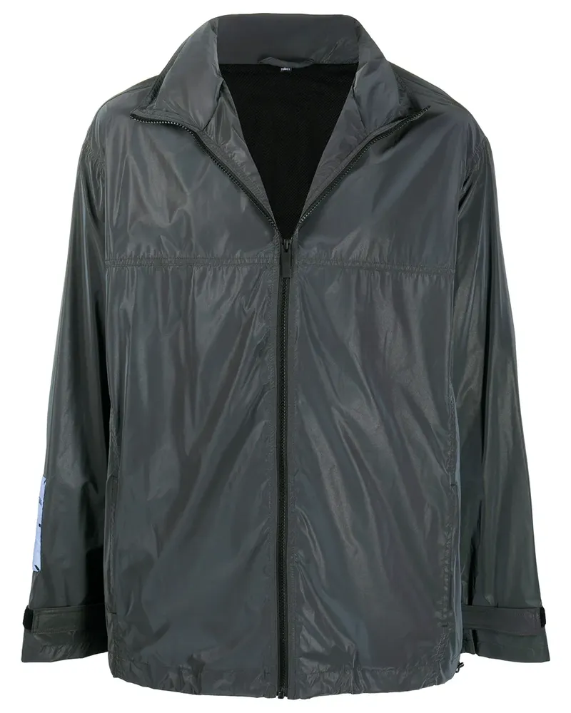 McQ Jacke mit Stehkragen - Grau Grau