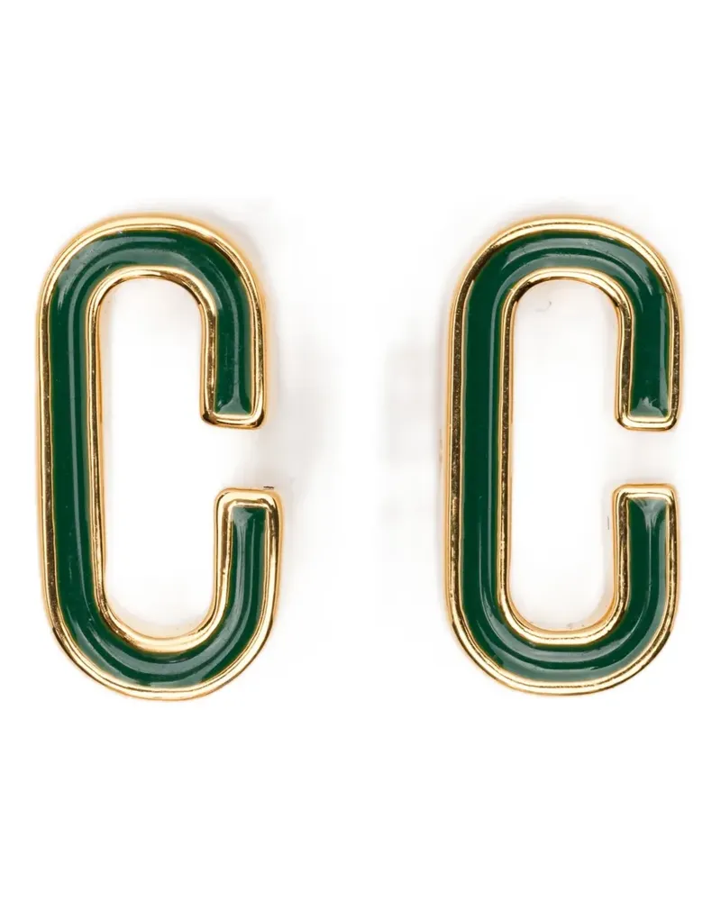 Casablanca Paris enamelled earrings - Gold Gold