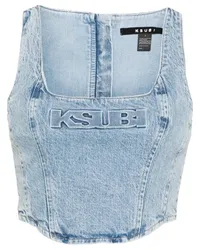 ksubi Obscura Bustier Authentik Jeanstop Blau