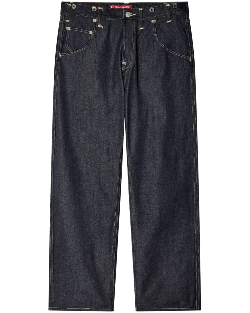 Junya Watanabe Jeans mit Kontrastnähten - Blau Blau